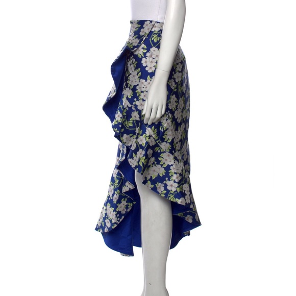 Alice + Olivier floral print midi length skirt - Picture 3 of 3